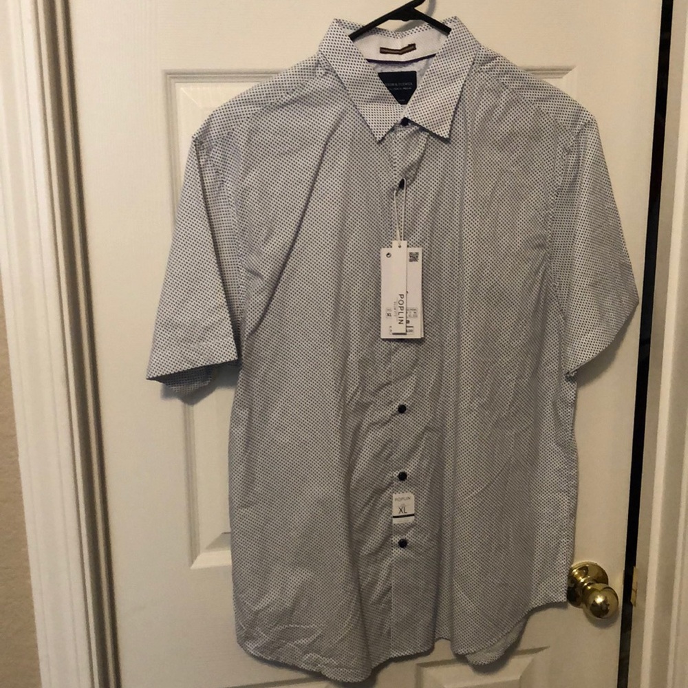 Denim and flower Button down